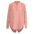 Women's V-neck Long Sleeve Solid Color